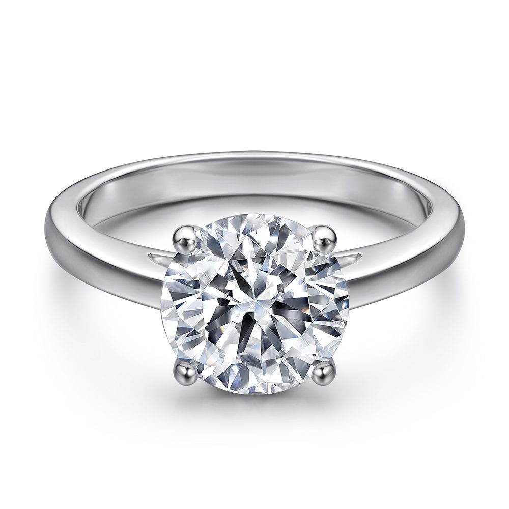 Classic Silver ring 3A zircon