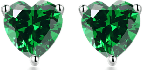 Green Heart shape Earring