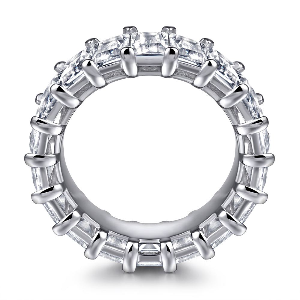 White Emerald Zircon Studded Ring