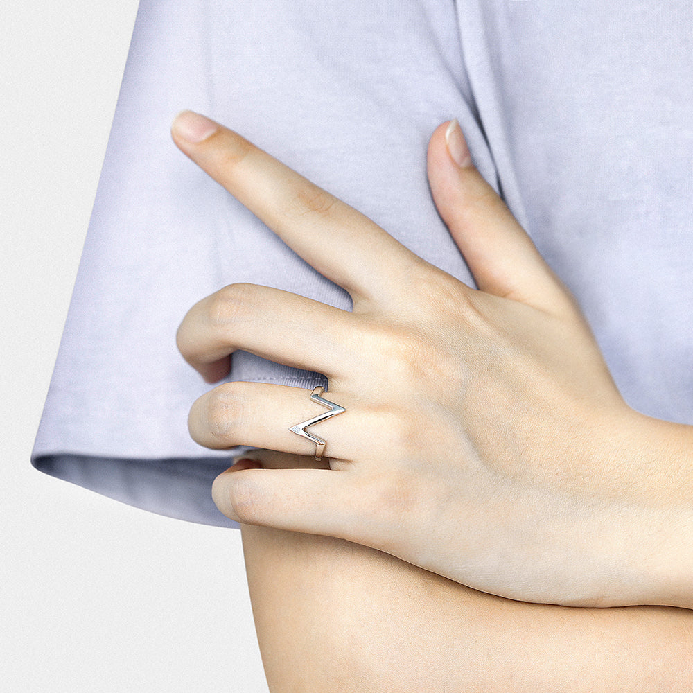 ZigZag Silver Ring