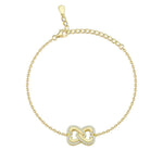 Infinite Heart Gold platted Bracelet
