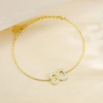 Infinite Heart Gold platted Bracelet