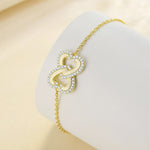 Infinite Heart Gold platted Bracelet