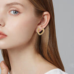 Gold platted heart Earring