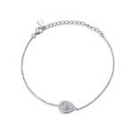 Pear shape Silver Bracelet