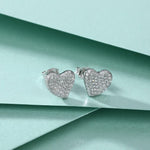 Heart full studded zircon Earring
