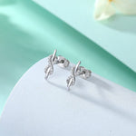 Infinity silver Earring