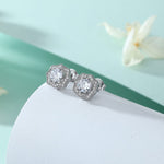 Green stone Octagonal Earring