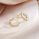 Gold platted heart Earring