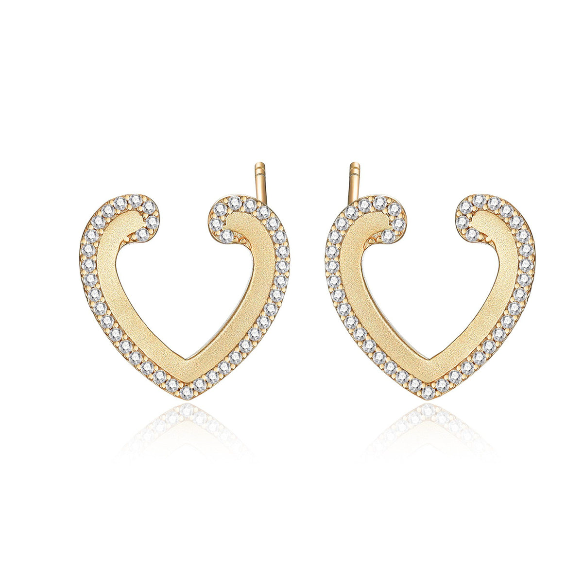 Gold platted heart Earring