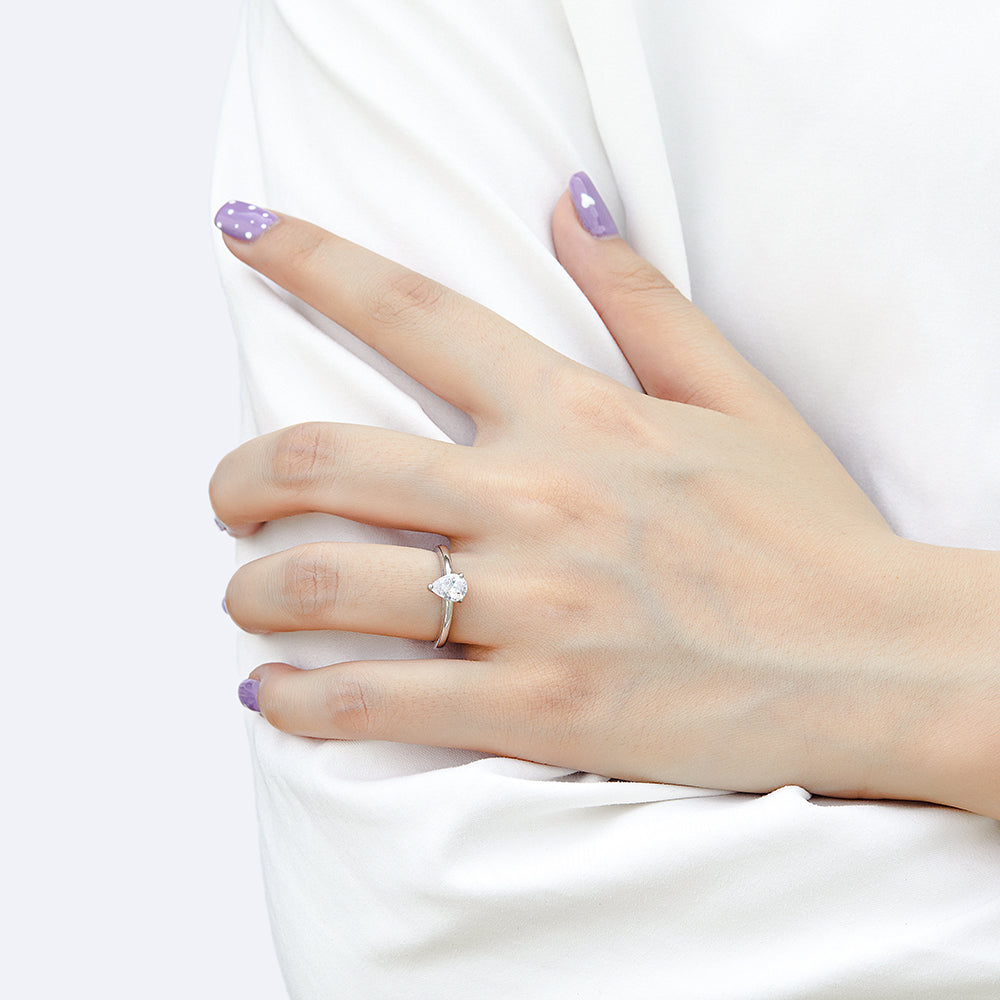 Dew Drop Silver ring