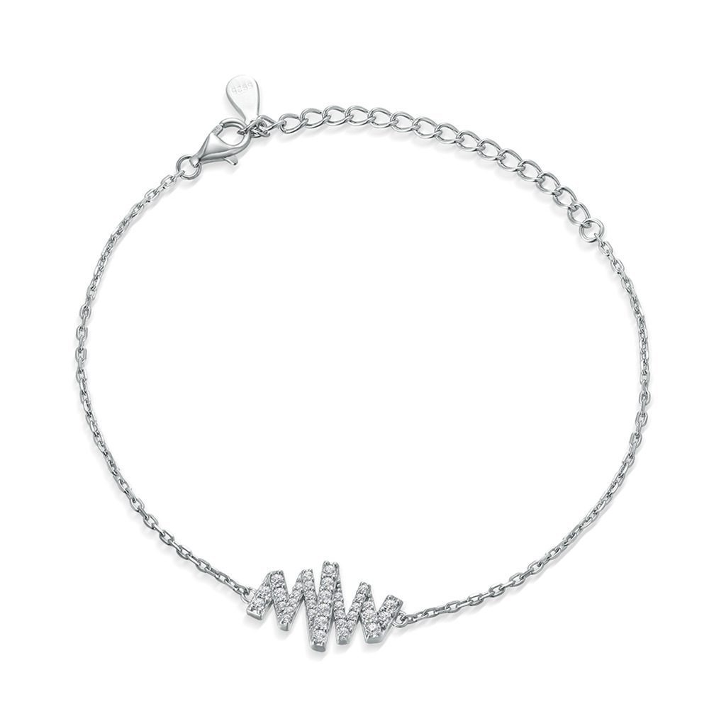 Heartbeat Silver Bracelet