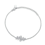 Heartbeat Silver Bracelet