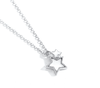 Twinkling star silver pendant