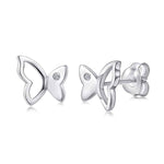 Hollow Butterfly Silver Earring