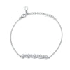 Carbon bond Silver Bracelet