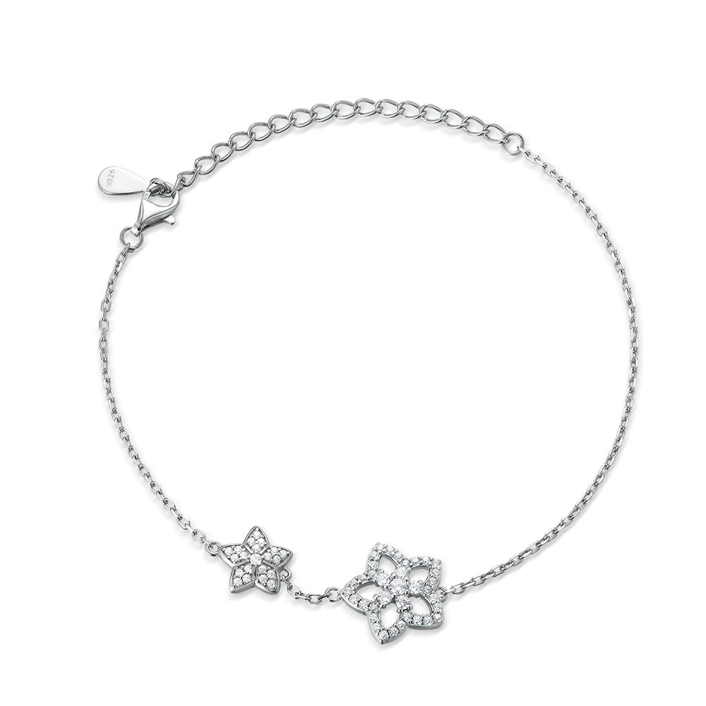 Flower Silver Bracelet