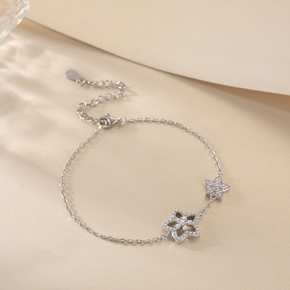 Flower Silver Bracelet