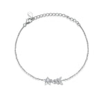 Xmas Star Tree Silver Bracelet