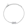 Tie knot Silver Bracelet